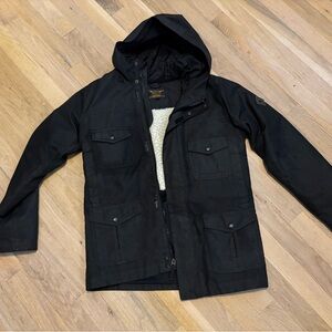 Burton Sherpa lined Black Hooded Jacket
